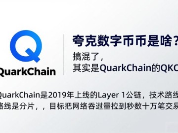 夸克数字货币是啥？搞混了，其实是QuarkChain的QKC