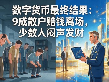 数字货币最终结果：9成散户赔钱离场，少数人闷声发财