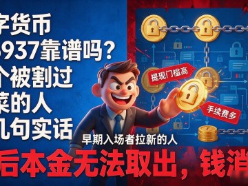 数字货币116937靠谱吗？一个被割过韭菜的人说几句实话