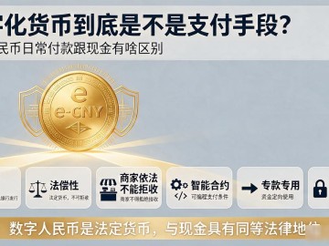 数字化货币到底是不是支付手段？数字人民币日常付款跟现金有啥区别