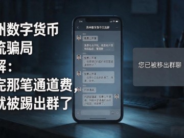 苏州数字货币引流骗局拆解：交完那笔通道费，你就被踢出群了