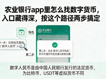 农业银行app里怎么找数字货币，入口藏得深，按这个路径两步搞定
