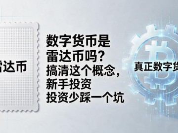 数字货币是雷达币吗？搞清这个概念，新手投资少踩一个坑