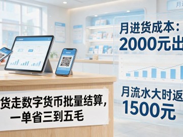 顾客扫数字货币付钱，小店一个月能多进账多少？