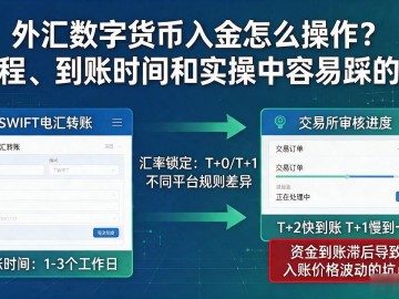 外汇数字货币入金怎么操作？流程、到账时间和实操中容易踩的坑
