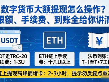 数字货币大额提现怎么操作？限额、手续费、到账全给你讲清