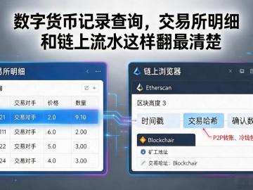数字货币记录查询，交易所明细和链上流水这样翻最清楚