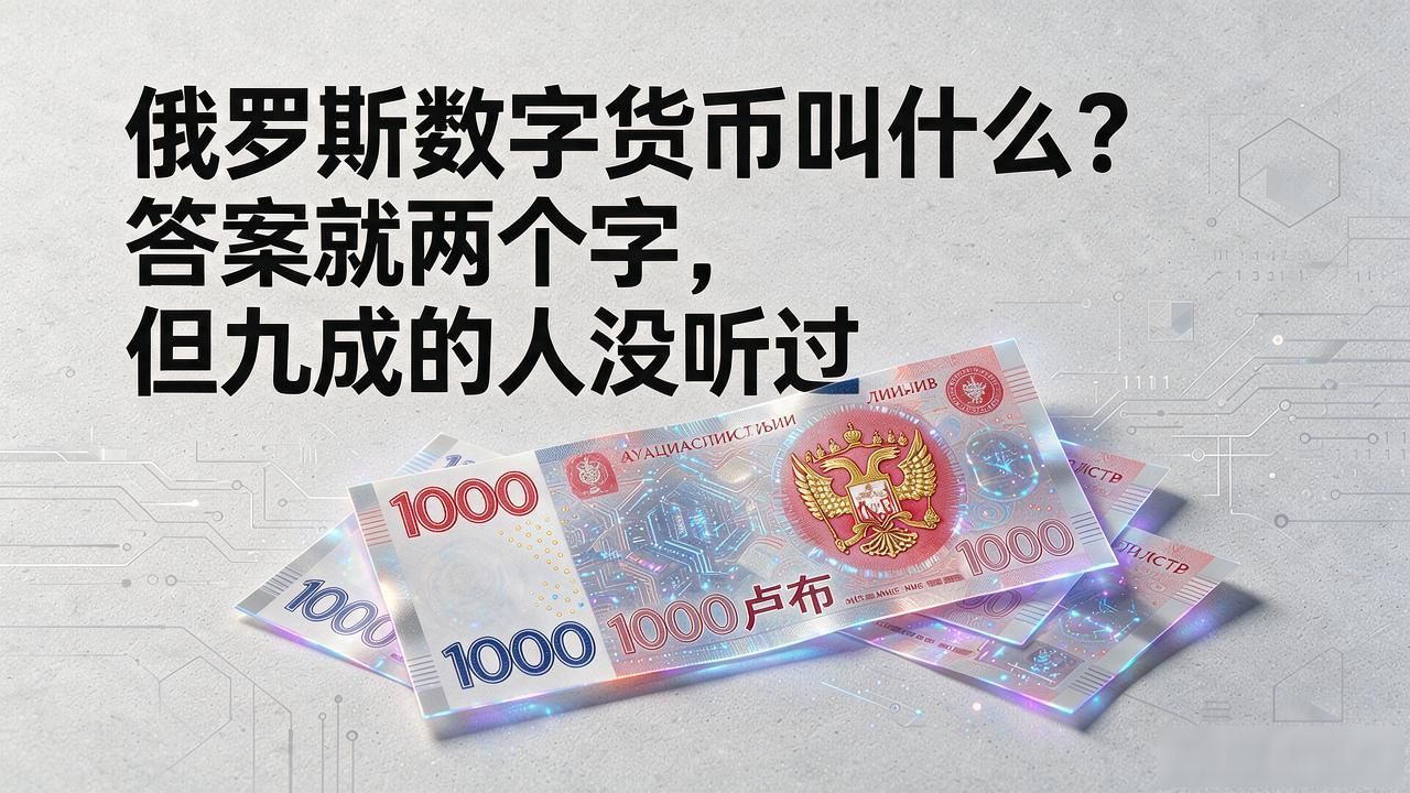 俄罗斯数字货币叫什么_俄罗斯央行数字货币_数字卢布