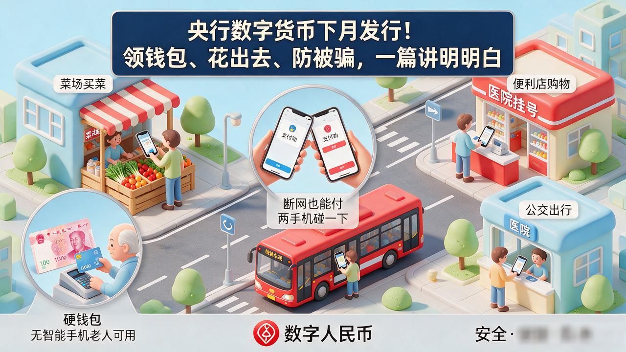 央行数字货币下月发行_数字人民币开户流程_数字人民币支付场景