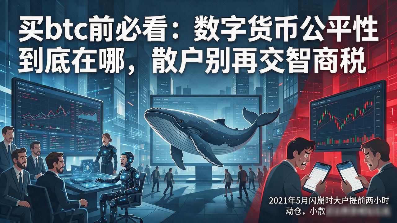 btc数字货币公平_比特币技术公平与信息不对称的真相_币圈散户如何面对鲸鱼与机构优势