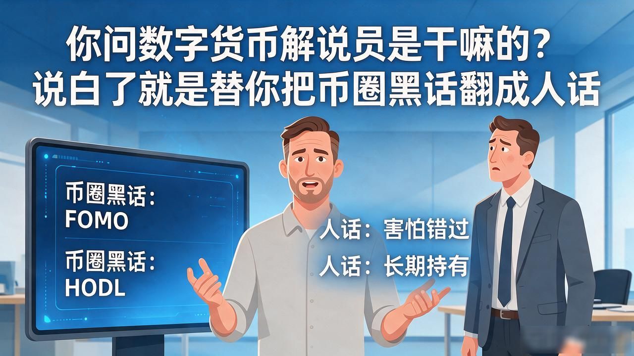 数字货币解说员_数字货币解说 大白话翻译 链上数据分析_数字货币投资指南 不荐币不喊单 规避风险