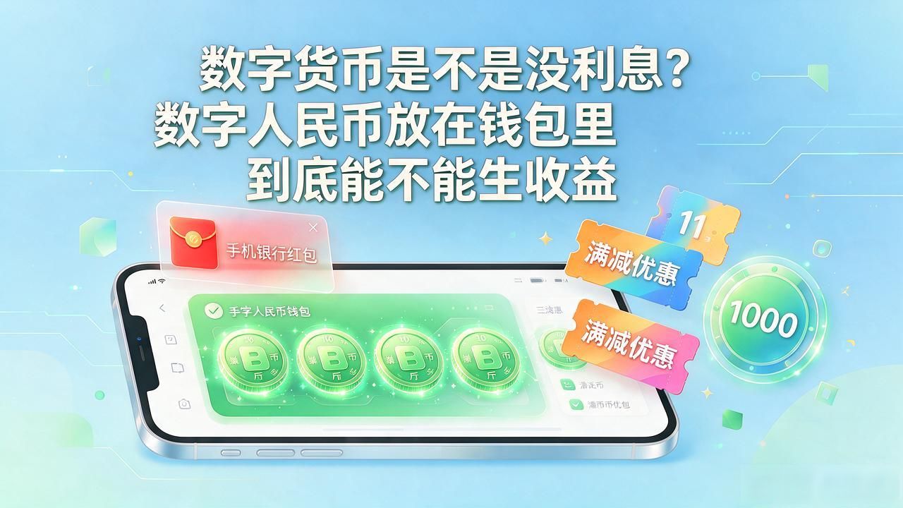 数字人民币有没有利息_数字货币是不是没利息_数字人民币和现金的区别