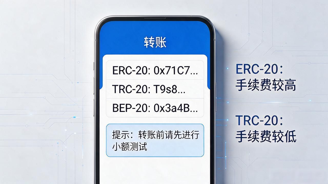 手机存储数字货币新手教程_USDT转账网络选择与手续费对比_数字货币如何存入手机